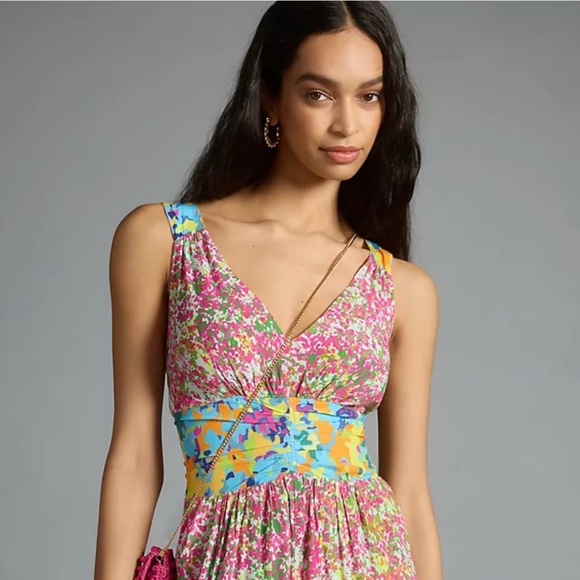 PLENTY BY TRACY REESE CINCHED TIE-BACK ROMPER - Picture 4 of 7